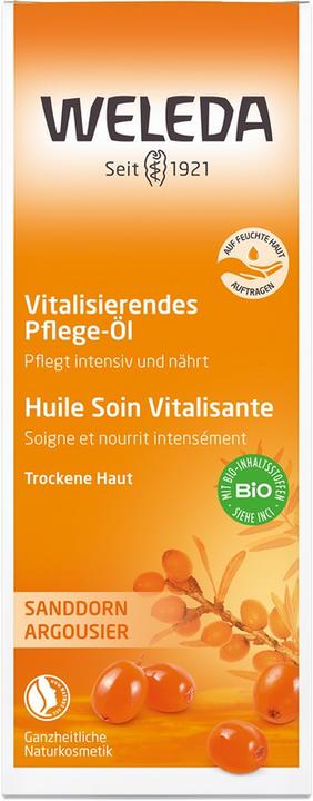 Actual product image Weleda Sanddorn Vitalizing Care Oil (Body oil, 100 ml)