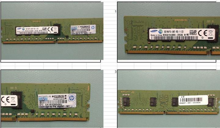 Actual product image HPE 8GB 2400MHz PC4-2400T-R (2400 MHz)