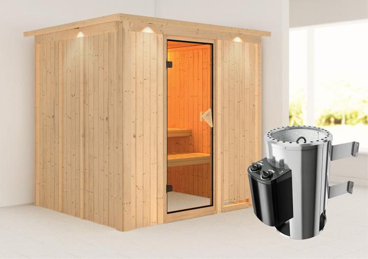 Image du produit Karibu Daria avec une couronne de toit (Contrôle interne Plug & Play 3,6 KW)