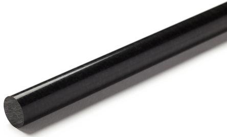 Rs Pro Black Acetal Rod, 1m x 12.7mm Diameter