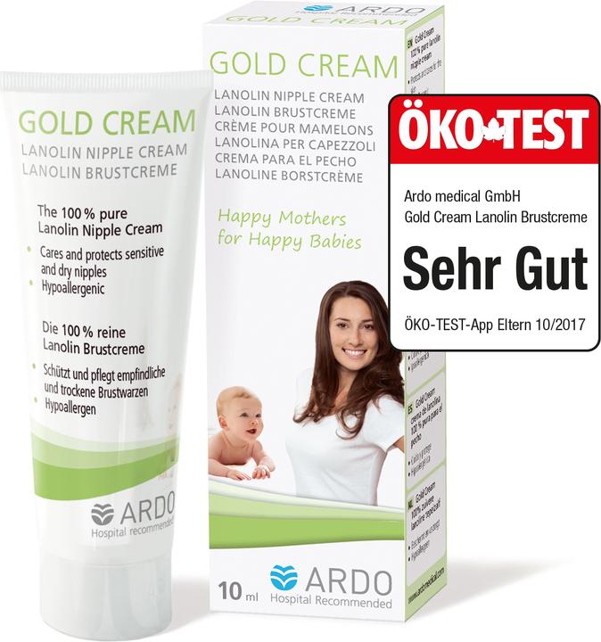 Produktbild Ardo Gold Cream 10 ml Lanolin Brustcreme