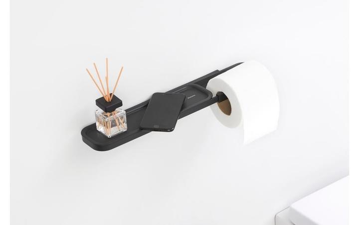 Actual product image Brabantia Toilet paper holder Mindset with shelf anthracite