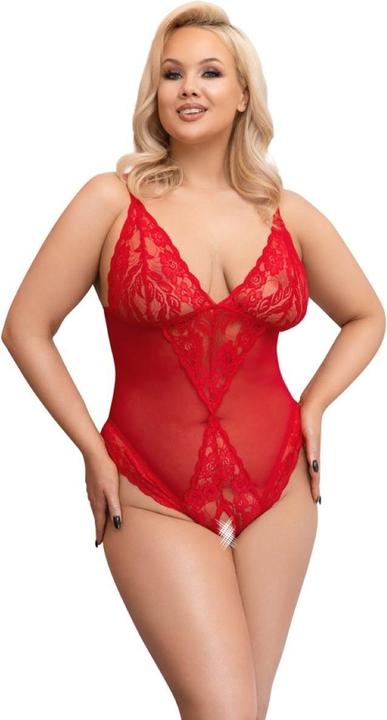 Actual product image Cottelli Collection Crotchless Body red 2XL (XXL)