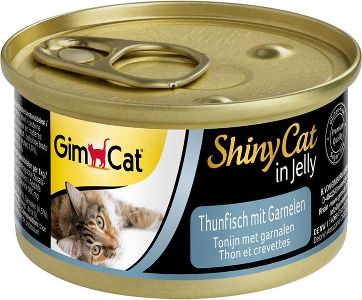 Immagine prodotto GimCat Tonno e gamberetti ShinyCat, 6x70g (Adulto, 6 pz., 70 g)