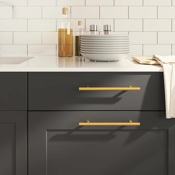 VidaXL Möbelgriffe 10 Stk. Golden 160 mm Edelstahl,Farbe