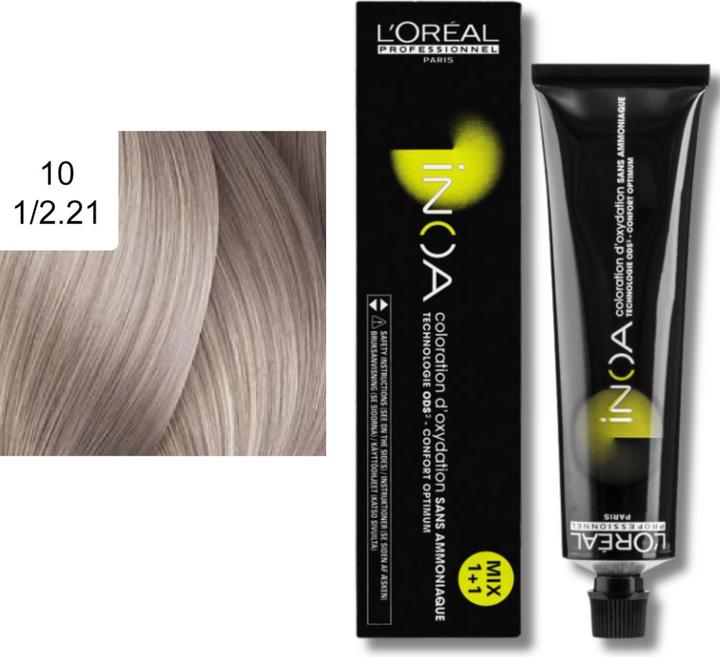 Image du produit L'Oréal Professionnel Inoa (10 1/2,21 blond platine blond clair iris cendré)
