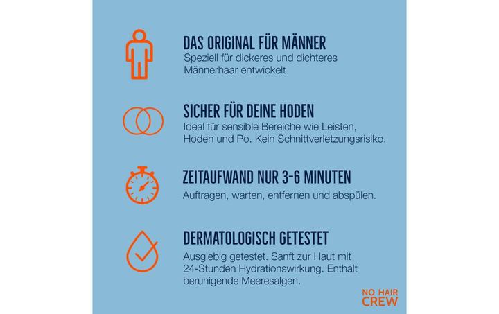 Label énergétique No Hair Crew Intime (100 ml, 1 x, 135 g)