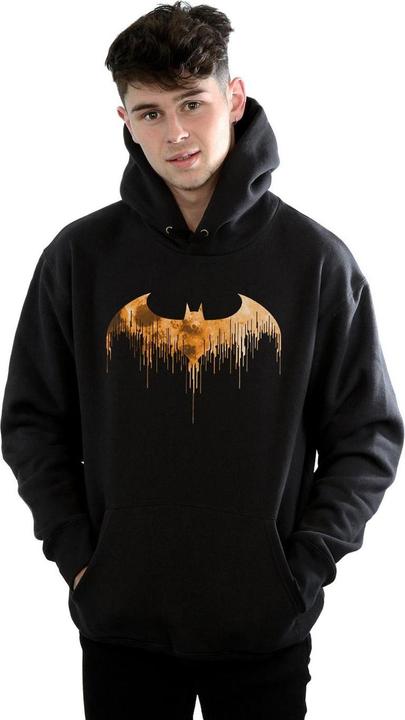 Actual product image Mens Batman Arkham Knight Halloween Moon Logo Fill Hoodie (M)