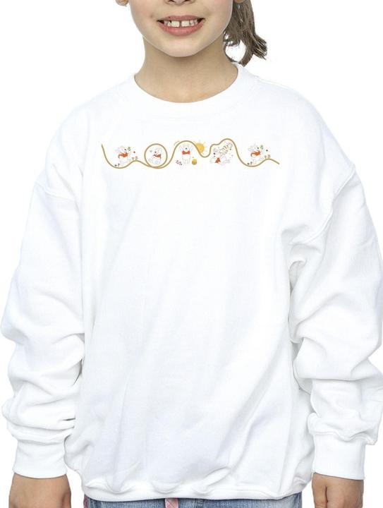 Actual product image Disney Girls Winnie The Pooh Tigger Line Sweatshirt (128)