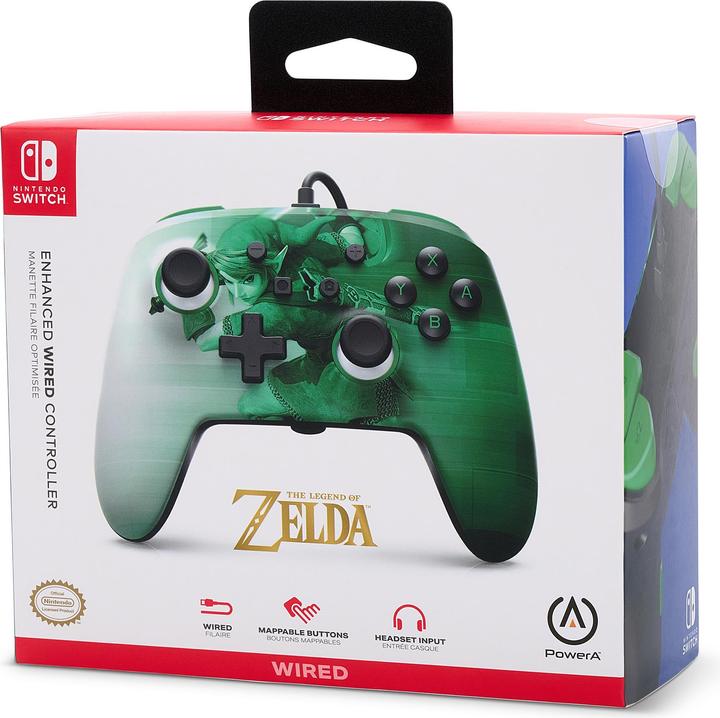 Immagine prodotto PowerA Controller cablato migliorato per Nintendo Switch - Heroic Link (Switch)