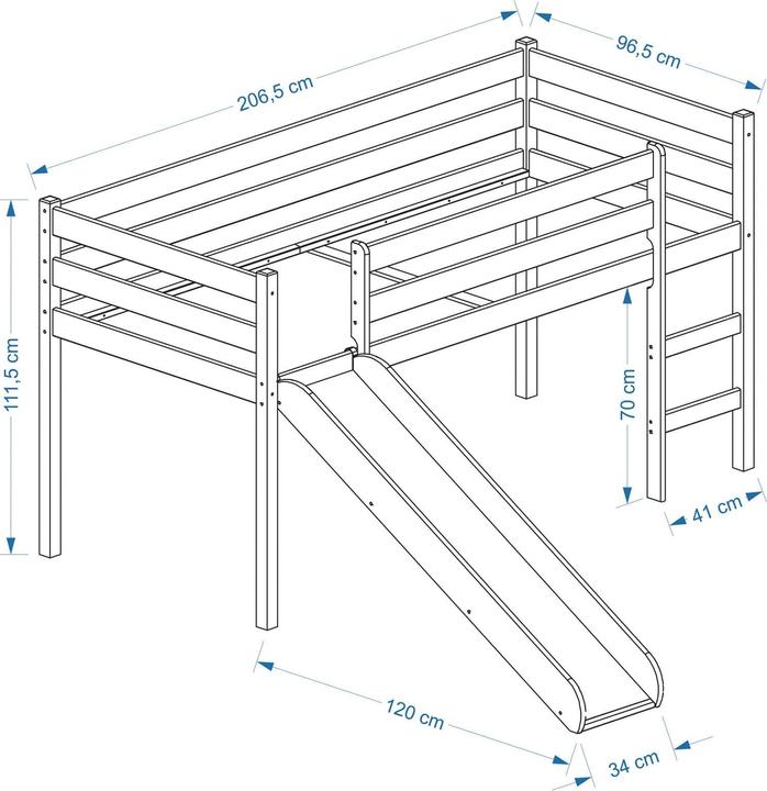 Produktbild IDIMEX Benny (90 x 200 cm)