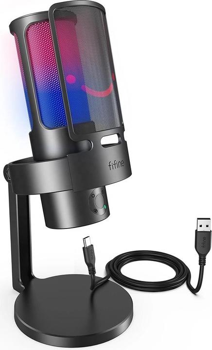 Produktbild Fifine A8PLUS USB Microphone for Recording and Streaming on PC and Mac, with 3 RGB Modes