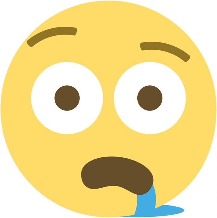 Produktbild Emojione Emoji Drooling Face (100 x 100 cm)