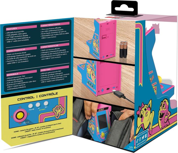 Actual product image MyArcade My Arcade DGUNL-7023 MS. PAC-MAN Nano Player Pro Portable Retro Arcade