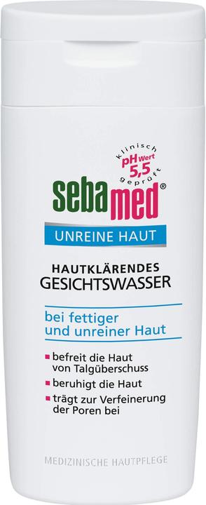 Image du produit Sebamed Peau impure Tonique purifiant pour le visage, solution de 200 ml (Chiffons de nettoyage, 200 ml)