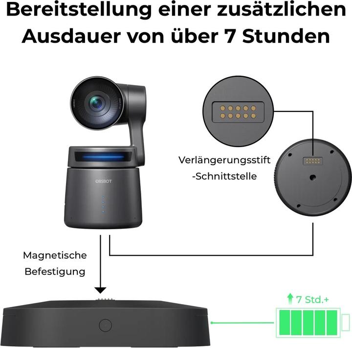 Produktbild Obsbot 360° Rotation Charging Base (Diverses Video Zubehör)
