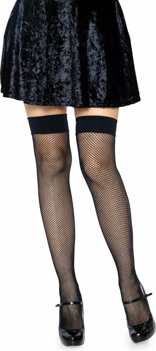 Actual product image Leg Avenue Nylon Fishnet Thigh Highs (One size)