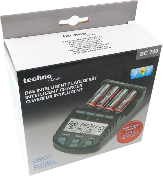 Produktbild Technoline BC 700 (1 Stk., AAA, AA, 3000 mAh, Ladegerät ohne Akku)