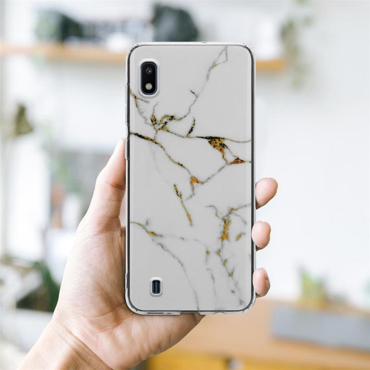 Produktbild Cadorabo IMD TPU Bunter Marmor Cover (Samsung Galaxy A10, HTC One M10)