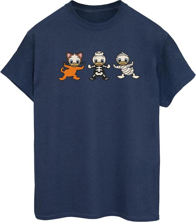 Actual product image Disney Womens/Ladies Duck Tales Halloween Costumes Cotton Boyfriend T-Shirt (3XL)