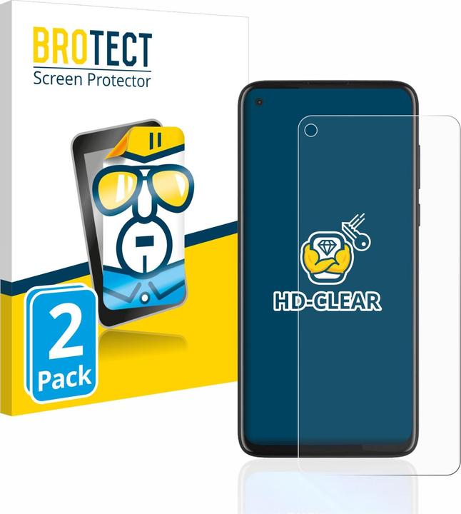 Produktbild BROTECT Schutzfolie Displayschutz Klar (2 Stück, Motorola Moto G8 Power)