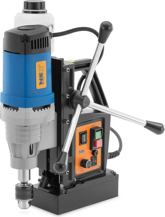 MSW Magnetbohrmaschine Magnetkernbohrmaschine 1380 W 600 U/min Laser Zurrgurt