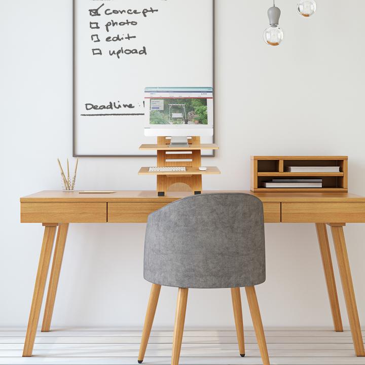 Actual product image Relaxdays Standing desk attachment (60 x 61 x 61 cm)