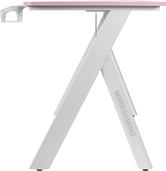 Actual product image Mars Gaming Bureau Gamer Mgd100 RGB (Rose/Blanc)