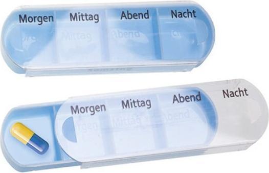 Wundmed 7-Tage-Tablettenbox 12,8 cm x 11,2 cm x 4,2 cm