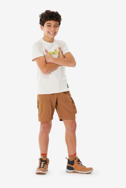 Actual product image Quechua Wanderhose Zip-Off-Hose MH500 Kinder Gr. 122–170 braun (8, 9, 10)