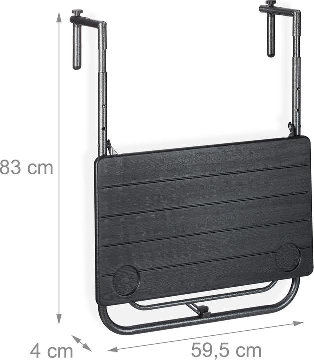 Actual product image Relaxdays Balcony hanging table (59.50 cm)