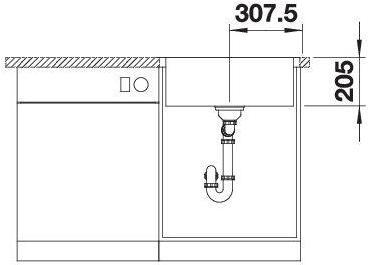 Image du produit Blanco Lemis 6-IF (Evier encastré, 61.50 cm, 50 cm)