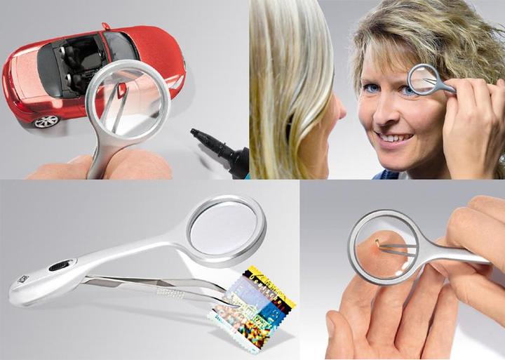 Produktbild Wedo Trizette Lupenpinzette mit LED