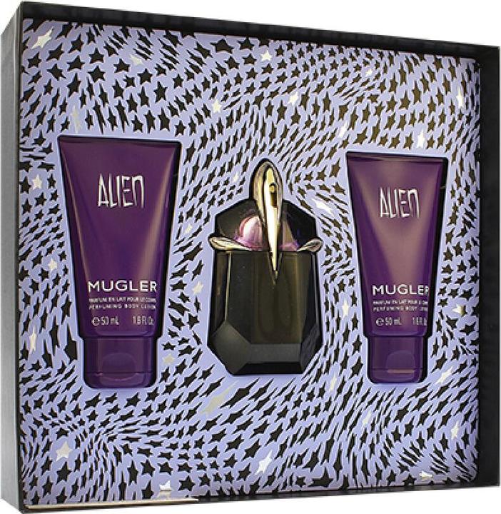 Actual product image Thierry Mugler Set Alien Eau de Parfum 30ml + 2x Body Lotion 50ml (Eau de parfum, 130 ml)