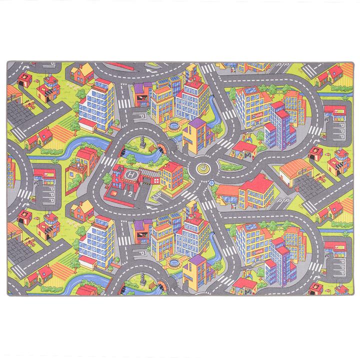 Immagine prodotto Snapstyle I bambini giocano tappeto Street Rug 3D Big City (100 x 400 cm)