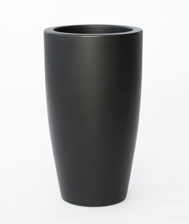 Productafbeelding Newgarden BAMBU 70 plantenbak, kuip XXL groot dubbelwandig rond, hoog ø40x70cm zwart 16L buiten