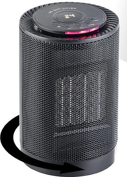 Productafbeelding Carlo Milano Digitale keramische tafelventilator met oscillatie (1200 W)