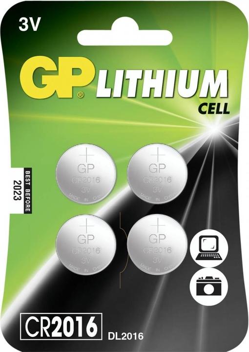 Actual product image GP Batteries Lithium CR2016 (4 pcs., CR2016, 90 mAh)