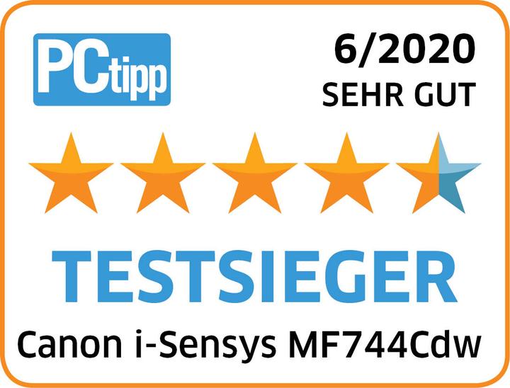 Actual product image Canon MF744Cdw i-Sensys (Laser, Colour)