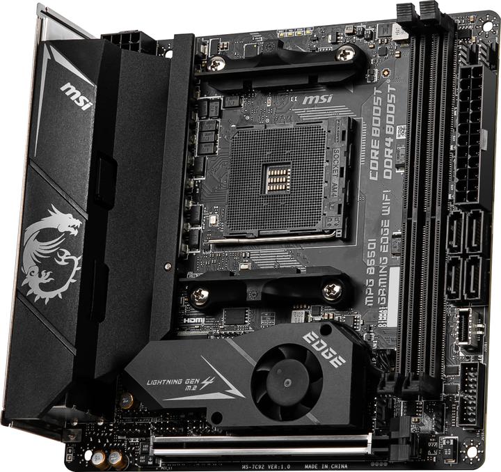 Produktbild MSI Mpg B550i Gaming Edge Wifi (AM4, AMD B550, Mini-ITX)