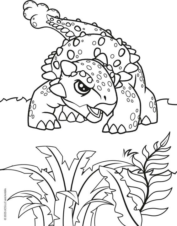 Actual product image Jurassic World Explorers: My thick colouring pad