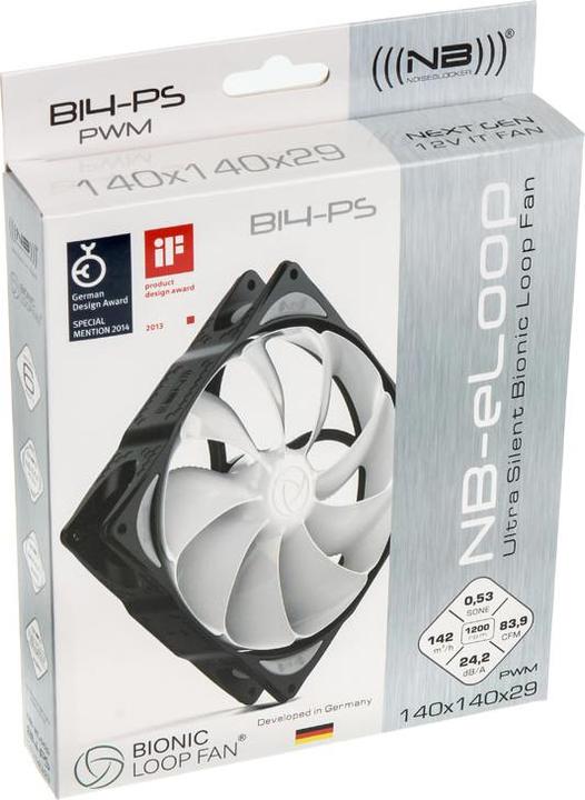 Produktbild Noiseblocker NB-eLoop Fan B14-PS (140 mm, 1 x)