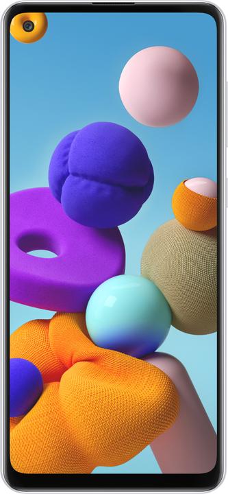 Actual product image Samsung Galaxy A21s (32 GB, White, 6.50", Dual SIM, 48 Mpx, 4G)