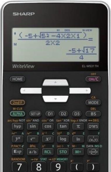 Actual product image Sharp EL-W531TH (Batteries)