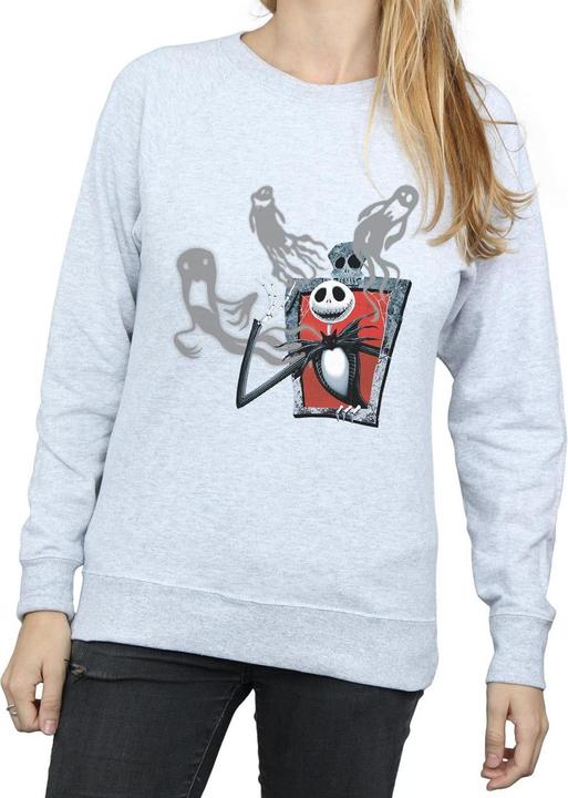 Actual product image Disney Womens/Ladies Nightmare Before Christmas Ghosts Of Jack Sweatshirt (S)