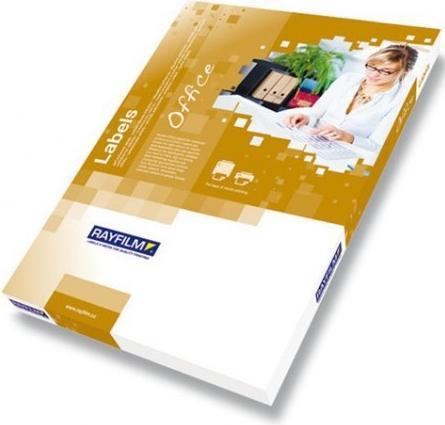 Actual product image Rayfilm 90g/m2 INKJET/LASER Paper Self-Adhesive Labels Matte White A4 20 sheets
