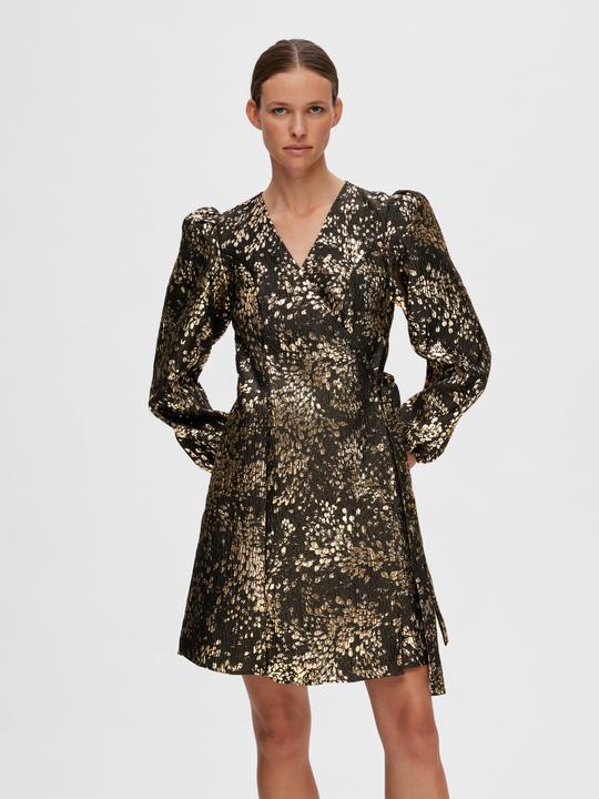 Produktbild Selected Femme Metallic Jacquard Minikleid (38)