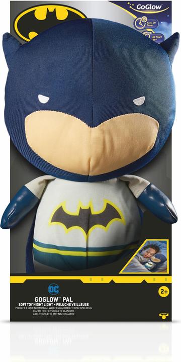 Actual product image Moose Batman - Kids Light Up Bedtime Pal - Soft Toy Night Light by GoGlow - (10044)
