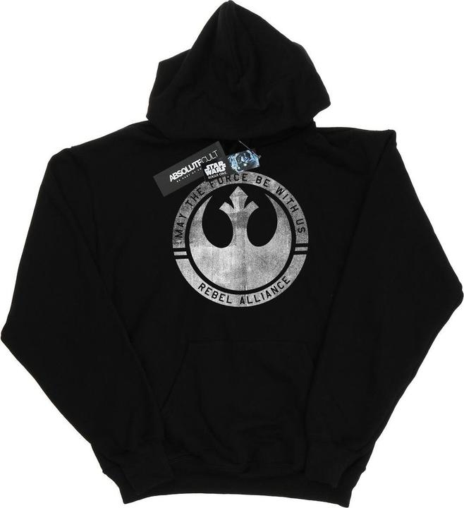 Actual product image Star Wars Mens Rogue One May The Force Be With Us Hoodie (M)