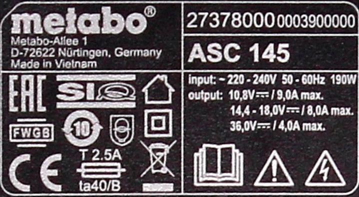 Actual product image Metabo Basis-Set (18 V)
